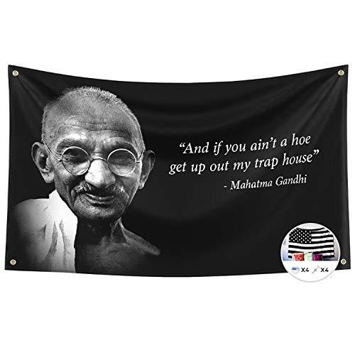 Probsin Gandhi Flag Quote 3x5 Feet Banner Funny Po...