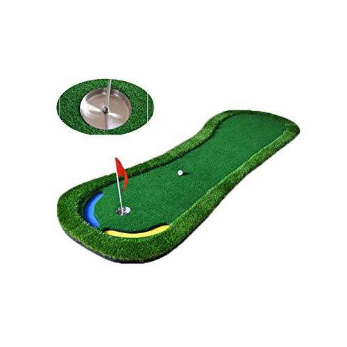 WYSTAO ゴルフ初心者用マット シミュレーション芝 グリーン 環境に優しい ポータブル 回転式収...