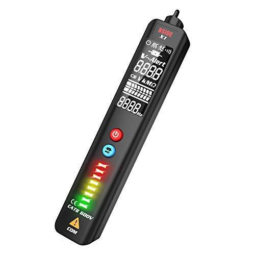 BSIDE 電圧テスター  EBTN画面3行表示電圧検出器  非接触と調整可能な感度  デュアルレン...