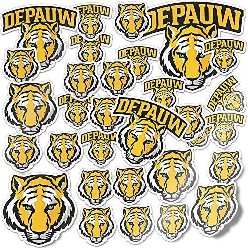 DePauw University Tigers NCAAステッカー ビニールデカール ノートパソコ...