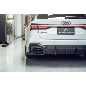 FUTURE DESIGN】AUDI RS6 AVANT C8 アバント リアディフューザー 本物