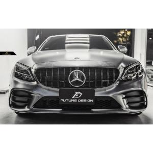 BENZ ベンツAMGパナメリカーナグリル W205 S205 C205 Cクラス 後期用AMG GTRタイプ ブラックグリル C200 C180 C250 C43 C45｜meteo88