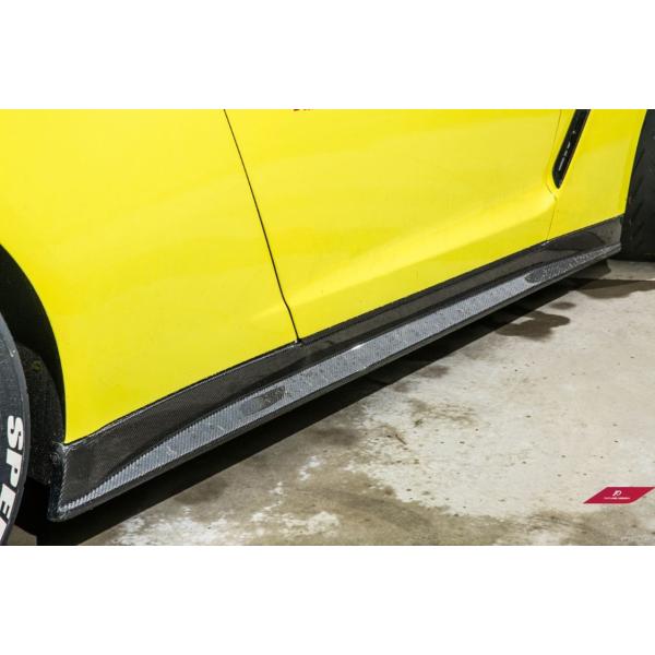 NISSAN 日産 GT-R R35 サイド用 スカート ステップ スポイラー 本物Carbon カ...
