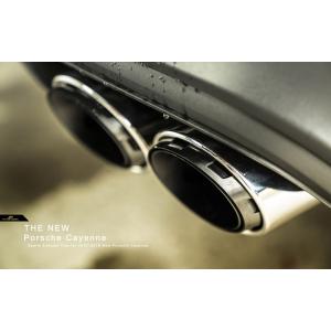 PORSCHE ポルシェ マカン 958 後期 カイエン用 新型 マフラーカッター