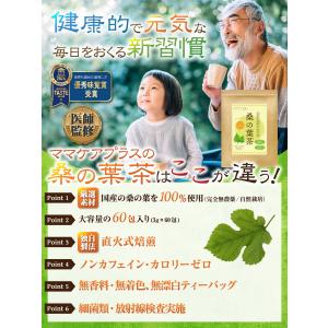 医師監修 桑の葉茶 3g×60包入 国産 桑の...の詳細画像1