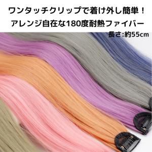 エクステ 2本セット ワンタッチ カラーエクス...の詳細画像2