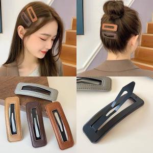 ヘアピン パッチンピン ヘアアクセサリー 韓国 くすみカラー シンプル 