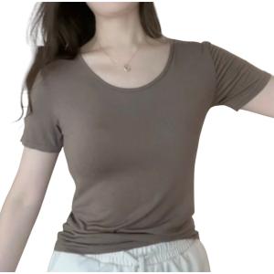 カップ付き 半袖 Tシャツ カップ付 tシャツ...の詳細画像3