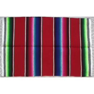 ビンテージメキシカンラグ　大判 ビンテージ40's50's○メキシカンラグ約222cm × 約160cm○240911m1-rug