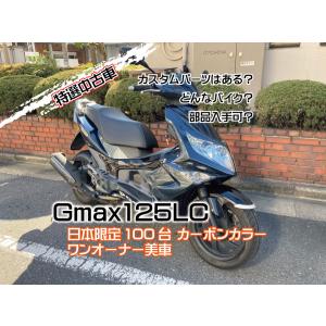 【Gmax125】ワンオーナー美中古車、blogではカスタムパーツは？、どんなバイク？、純正部品は手に入るの？について説明しています。