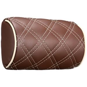 クラッツィオ ネックパッド キルティング Clazzio ブラウンレザー×アイボリーステッチ仕様