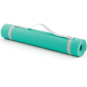 La-VIE ヨガマット スーパーグリップヨガマット4mm エメラルド 肩掛けバンド付き 3B-3165