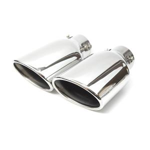 スラッシュカットサイレンサー マフラー チタンブルー50.8mm/ 50.8パイ