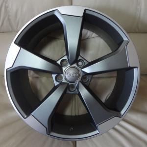 Audi 19インチホイールセット アウディ対応 A5612(8.5J+35 112×5H) (19インチ,ポリッシュグレー