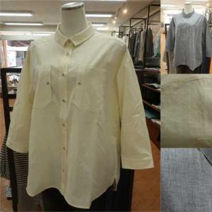 ivory beads 面白ポケットの七分袖シャツ♪