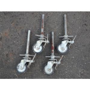 中古  150mmローリングタワーキャスター 4個セット 新でん