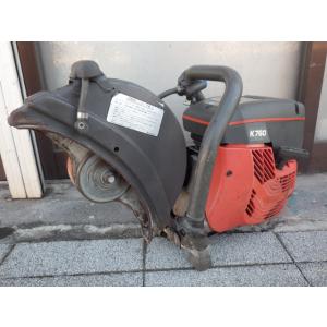 中古 ハスクバーナ エンジンコンクリートカッター K760 白煙有 新でん