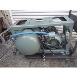 中古 日立 三相200V 3.7kW  TFO-K モーター 部品 防音型コンプレッサー用タンクセッ...