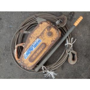 中古 チルホール 手動ウインチ ブロック TU-16 新でん