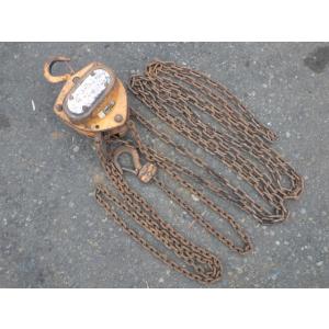 中古 KITO 1/2t 500kg チェーンブロック M3 揚程2.5m 新でん