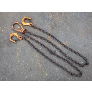 中古 KITO 2ton チェーンスリング ２点吊り 1.5m 新でん