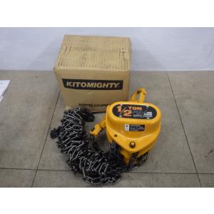 未使用 KITO 0.5tonチェーンブロック M3 揚程2.5m 新でん