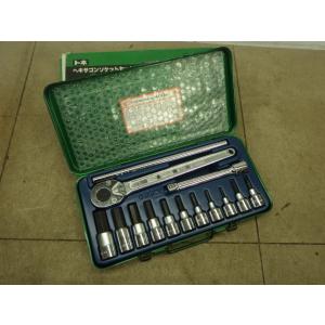 中古 TONE ヘキサゴンソケットレンチセット No.400M 新でん