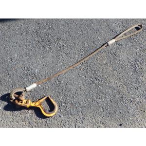 中古 3tonスイベルフック BMS-3T ワイヤー長約1.5m 太さφ19mm 新でん