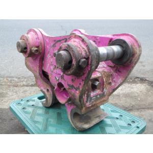 中古 油谷鉄工 アタッチメント脱着装置 Aロック ピン径45mm 取付幅145mm 新でん