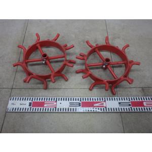 中古  耕運機用 かご車輪 鉄車輪 水田 2個 軸径φ20mm 新でん