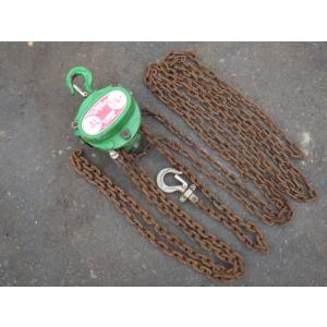 中古 二葉制作所 チェーンブロック 250kg 揚程2.4m AL 新でん