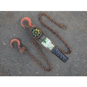 中古 象印 1.0tチェーンレバーホイスト YA-100 新でん