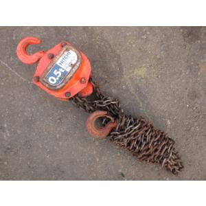 中古 ニッチ 0.5tonチェーンブロック 揚程2.5m RightH 新でん
