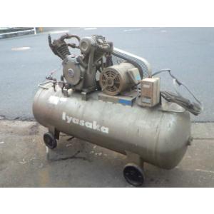 中古 イヤサカ CHS-37-5-2 TOSCON 5馬力エアーコンプレッサー 高圧1.4MPa タ...