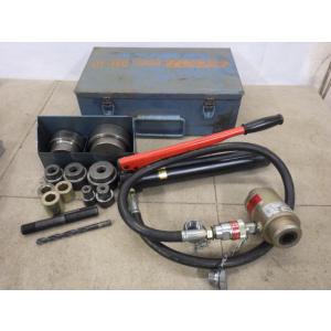 中古 イズミ 手動油圧式パンチャー SH-10-1 薄鋼電線管用 新でん