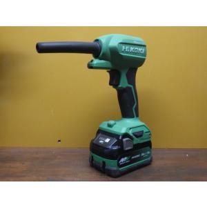 中古良品 HiKOKI(日立工機) 18Vコードレスエアダスタ RA18DA マルチボルトバッテリ(...