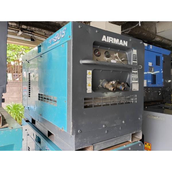 中古 AIRMAN エンジンコンプレッサー PDS90S 約3960時間 神奈川県横浜市発 新でん