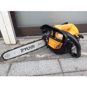 中古 RYOBI リョービ/京セラ 35.2ccエンジンチェーンソー ESK-3630 白煙有 新で...