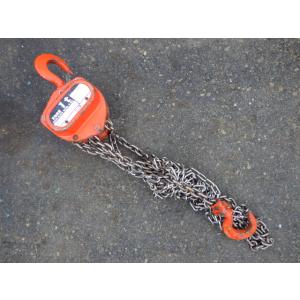 中古 ニッチ 1tonチェーンブロック H-50A 2.5m 新でん