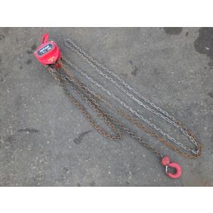 中古 ニッチ 1tonチェーンブロック HN10100 2.5m 新でん