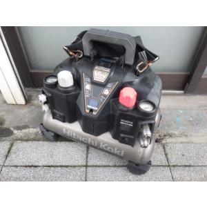 中古 日立工機(HiKOKI) 高圧エアーコンプレッサー EC1245H3 満充填約６分５秒 新でん