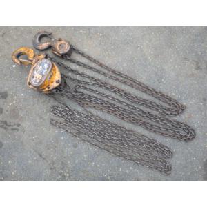 中古 KITO 3tonチェーンブロック M3 揚程2.5m 新でん