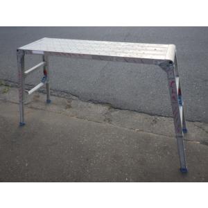 中古 アルインコ レベル調節式作業台 CSR-100 天板400x1270mm 伸縮640〜950m...