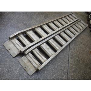 中古 日軽 2.5t/組 アルミブリッジ 2本セット PXF25-300-32 全長3m×有効幅32...