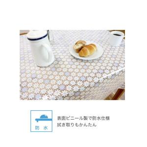 切り売り テーブルクロス レース調 135cm...の詳細画像1