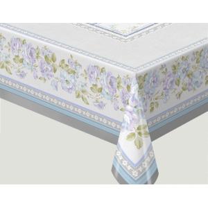 テーブルクロス クロス カバー 既製クロス 汚れ防止 デスクマット マット 防水 ハーバーS ライトブルー 120cmx150cm 4977932157545