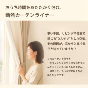 断熱カーテンライナー ビニール 遮光 100c...の詳細画像2