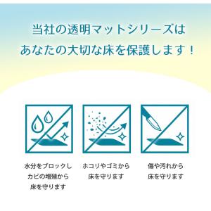 ダイニングラグ キッチンマット 透明マット 防...の詳細画像4