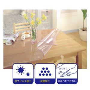 透明 テーブルマット テーブルクロス デスクマ...の詳細画像1