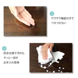 透明 テーブルマット テーブルクロス デスクマ...の詳細画像3